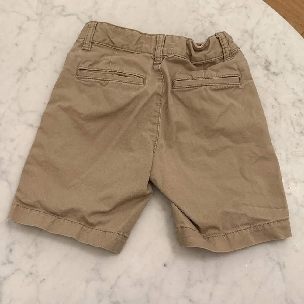 Gap Kids Boys Tan Chino Shorts Size 6 Adjustable Waist Uniform Casual